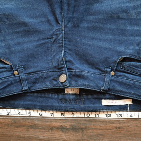 Decree Distressed Denim Leggings Size 15 (Juniors) - Picture 5 of 7
